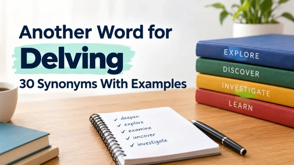 Another Word for Delving