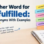 Another Word for Unfulfilled